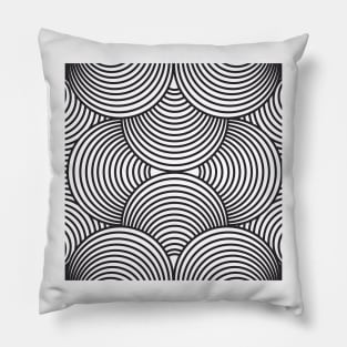 Abstract Black And White Pillow