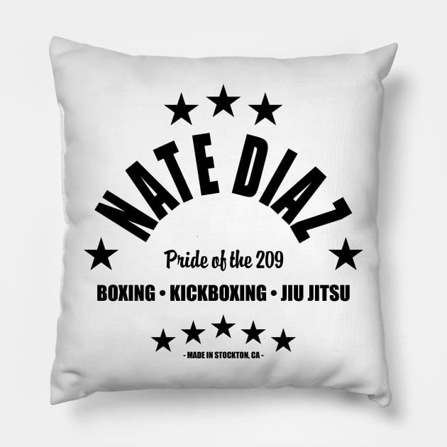 Nate Diaz BLK Pillow by SavageRootsMMA