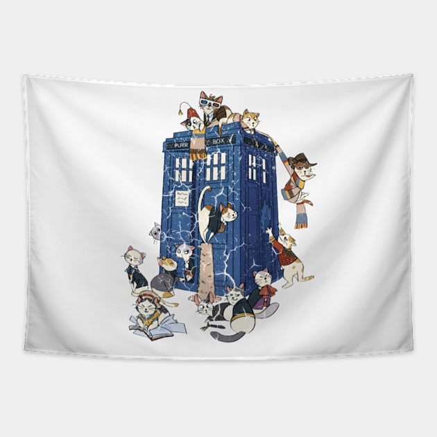 THE PURR BOX Tapestry by Rhasani Tong Go