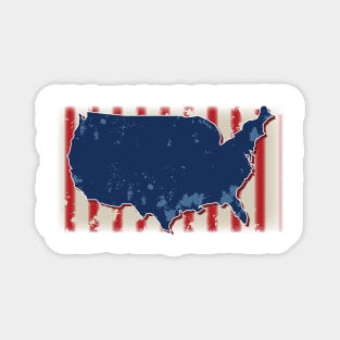 🔥 🇺🇸 4th of July Map 🇺🇸 🔥 Magnet