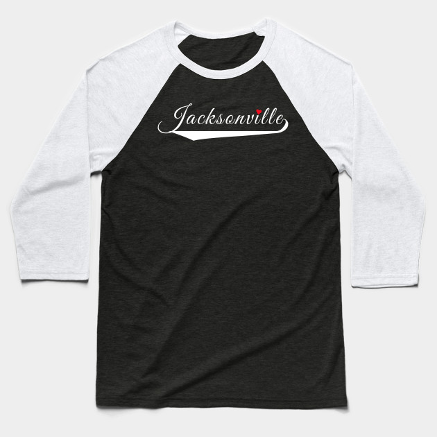 Jacksonville Heart Logo Jacksonville Baseball T Shirt Teepublic