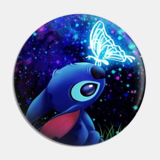 stitch butterfly Starry sky Pin