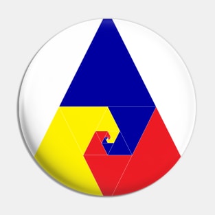 geometry primary colored triangles Pin