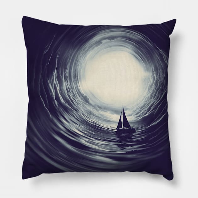 Sail Away to Heaven Pillow by Blue Planet Boutique