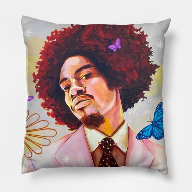 OUTKAST ANDRE 3000 Pillow by pinkcomics