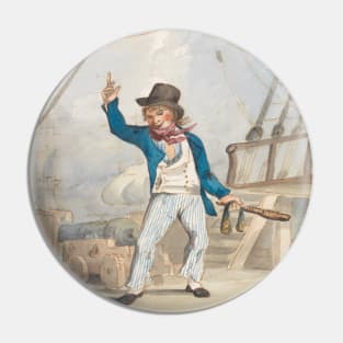 Caricature of a Sailor (One of a Set of Three) by John Sell Cotman Pin