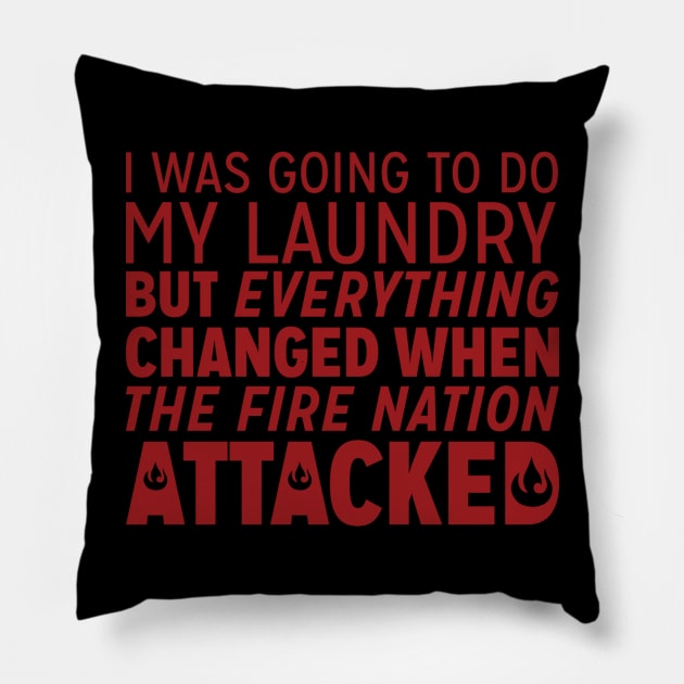 I was going to do my laundry Pillow by RachaelMakesShirts