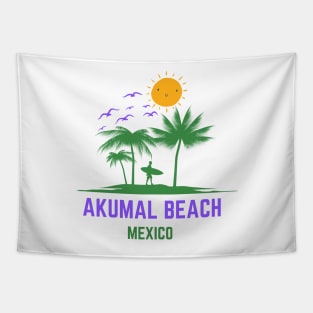 Akumal Beach Mexico Tapestry