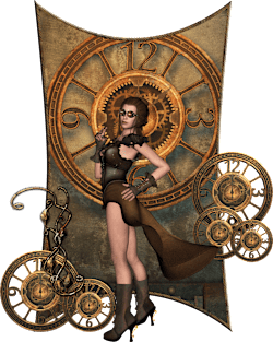 Steampunk women Magnet