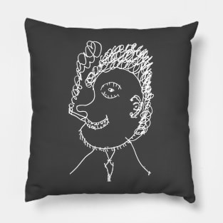 Smoking Mister (White) Pillow