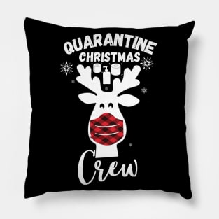 Quarantine Christmas Crew, Matching Family Christmas Shirt, Quarantine Crew, Christmas Pajama Shirts Quarantine Christmas 2020, Quarantined with my snowmies, Reindeer Family Christmas Shirts Pillow