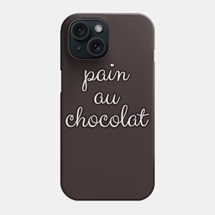 Pain au chocolat French food design cute croissant Phone Case