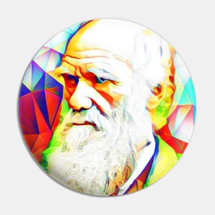 Charles Darwin Colourful Portrait | Charles Darwin Artwork 12 Pin