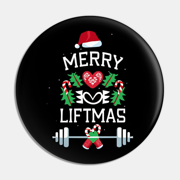 Merry Liftmas Ugly Christmas Sweater Fitness Lover Christmas Pin by storesmail