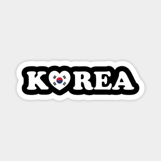 Korea Love Heart Flag Magnet