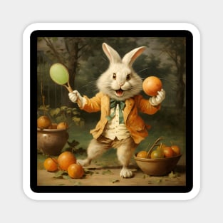 Easter Bunny And Pumpkins Magnet