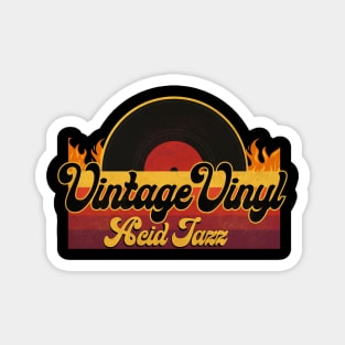 Vintage Vinyl Acid Jazz Magnet