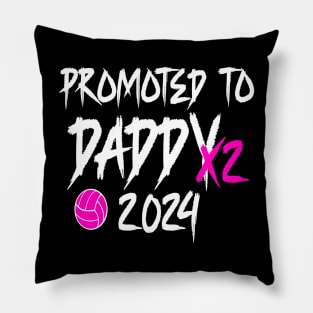Soon To Be Daddy Promoted To Daddy Est 2024 Pillow