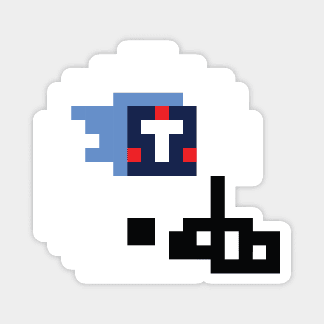 8 Bit Tennessee Titans Helmet Magnet by N8I