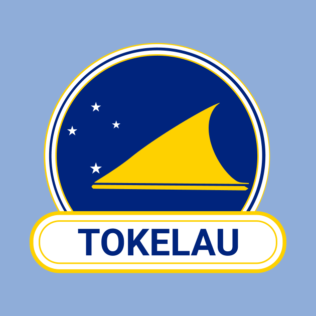 Tokelau Country Badge - Tokelau Flag by Yesteeyear