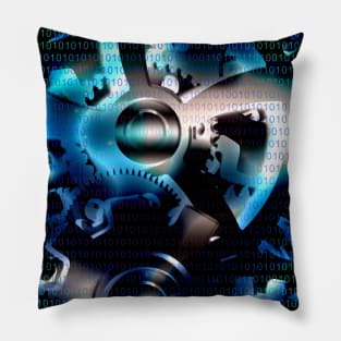 Binary code machine Pillow