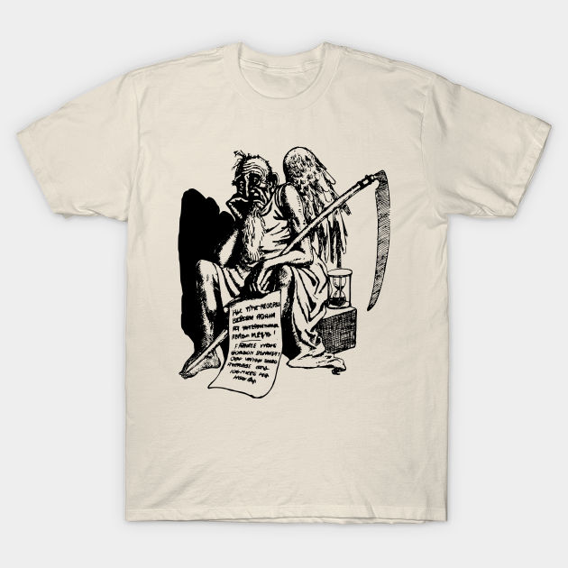 Funny grim angel, death, vintage, retro - Grim Reaper Funny T- | TeePublic