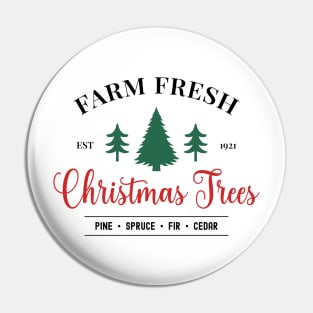 Farm Fresh Christmas tree Pin