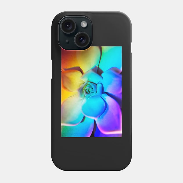 Rainbow echeveria Phone Case by karinelizabeth