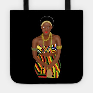 African Queen Kente Pattern Tote