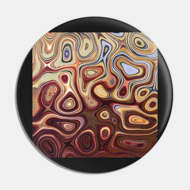 Comfort - Original Abstract Design Pin by artsydevil