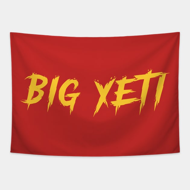 Big Yeti Typography Design Tapestry by Trendsdk