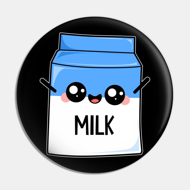 Cute Milk Packaging Pin by Imutobi