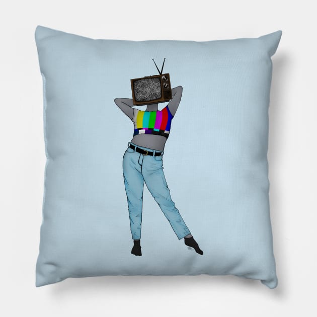 Media Gorl Pillow by SoggyCheeseFry