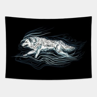 MYTHICAL WOLF Tapestry