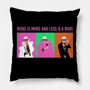 Iris Apfel More Is More Pillow