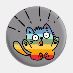 Rainbow Kitten Surprise Pin