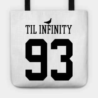 93 til infinity Sports Jersey Number Tote