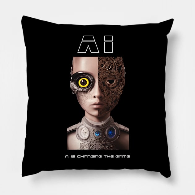 Empowering the future with AI technology Pillow by Aleksandar NIkolic