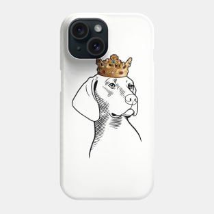 Plott Hound Dog King Queen Wearing Crown Phone Case