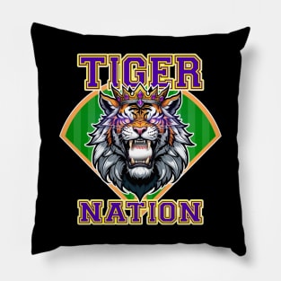 Tiger Nation Baseball 1 Pillow
