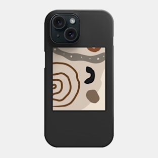 Minimal Modern  Abstract Shapes  Warm Tones  Design Phone Case