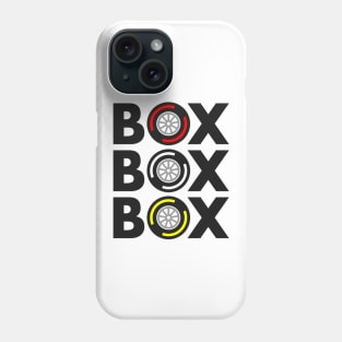 "Box Box Box" F1 Tyre Compound Design Phone Case