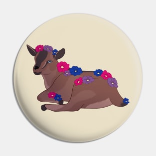 Bisexual Pride Baby Goat Kid Pin