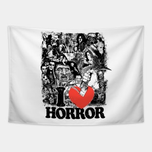 I Love Horror Tapestry