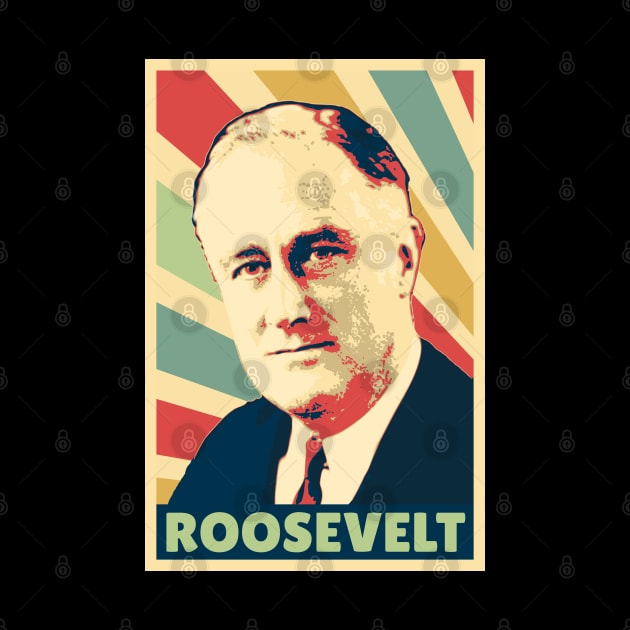 Franklin D. Roosevelt Vintage Colors by Nerd_art