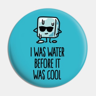 I was water before it was cool Ice cube funny Pin