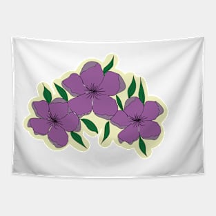 purple flowers in spring Tapestry