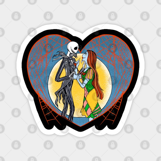 Jack and Sally in Love Magnet by Mikeywear Apparel