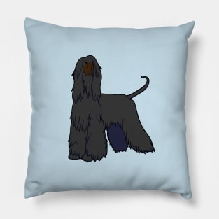 Grey Afghan Hound Pillow