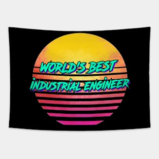 1980s Retro Industrial Engineer Gift Tapestry